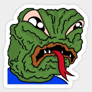 FeelsKckMan disgusted hissing pepe Sticker